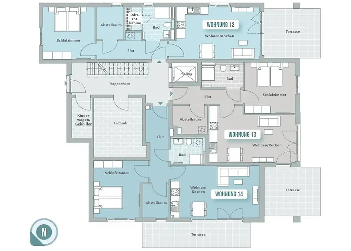 Weisse Whg 13 דירה בולטנהאגן